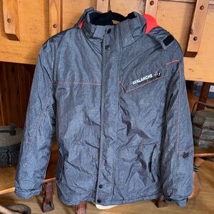 Big Chill Freestyle boys 14/16 Avalanche Charcoal Jacket snow heavy winter